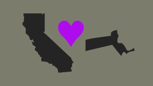 California Massachusetts